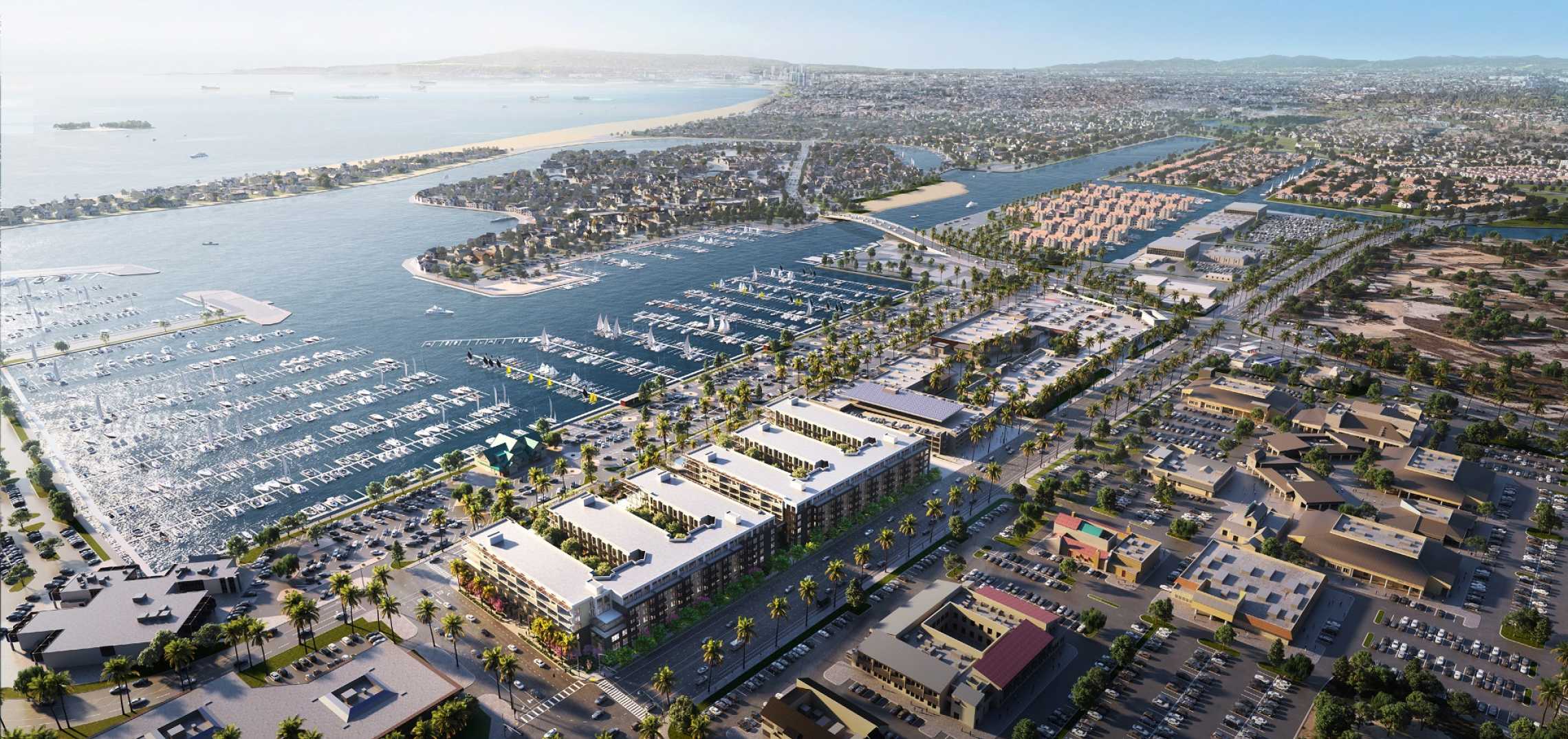 Fresh renderings for Onni Marina Shores at 6500 Pacific Coast Highway